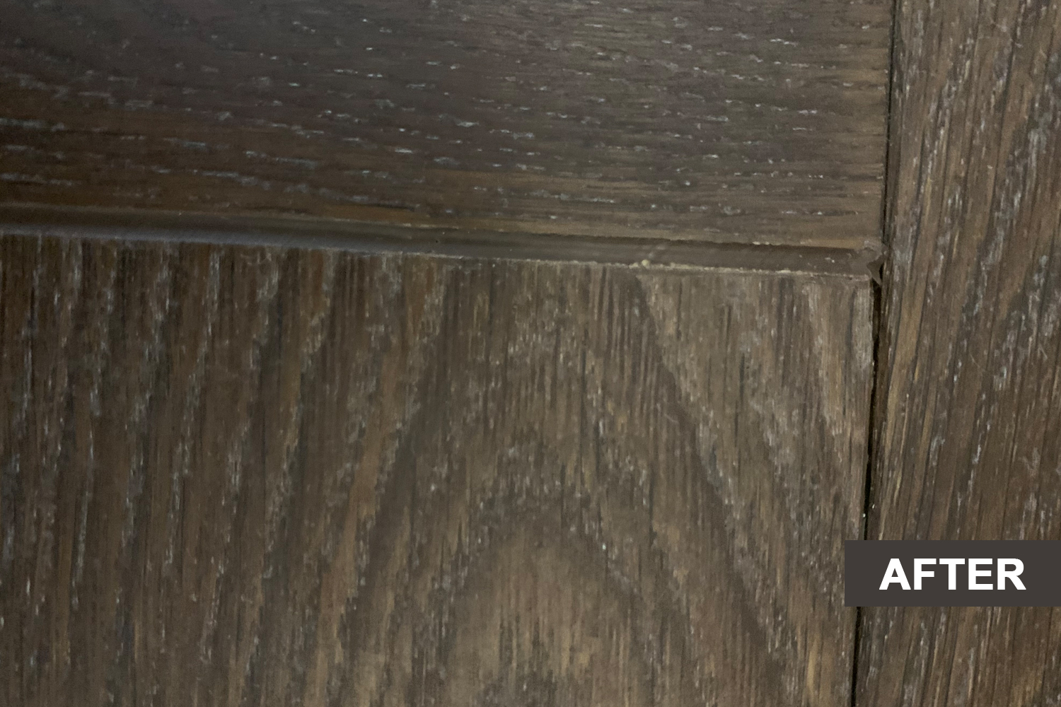 Wood flooring after repair